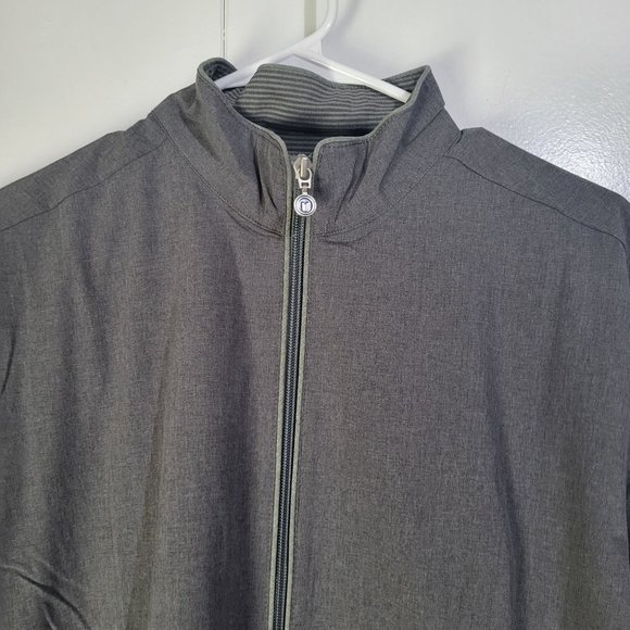 Linksoul Men's Small Black Morris Full-Zip Windbreaker Golf LS524 Athleisure - Picture 4 of 9